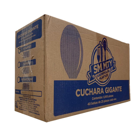 Cuchara Gigante caja con 40 paquetes de 25 pz