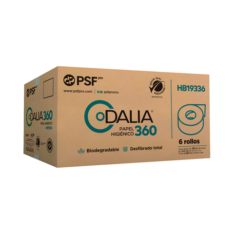 HIGIENICO DALIA 360 MTS CON 6 ROLLOS