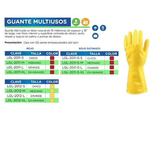 Guante multiusos tipo doméstico par