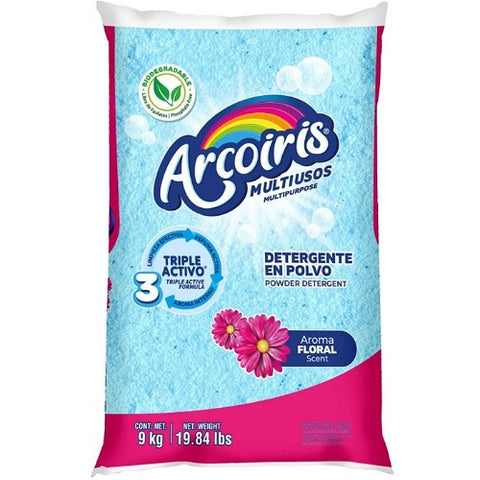 Detergente arcoiris con 9 kg