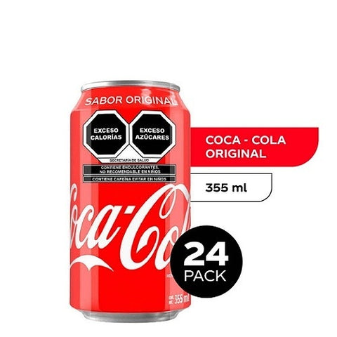 Coca cola 355 ml lata con 24pz