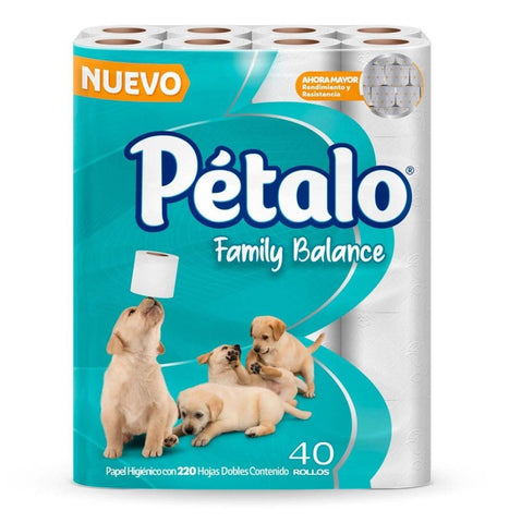 Higiénico Pétalo con 40 rollos