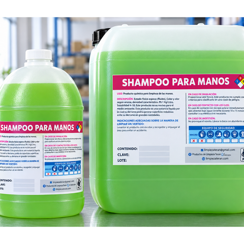 Shampoo para manos con 20 lts
