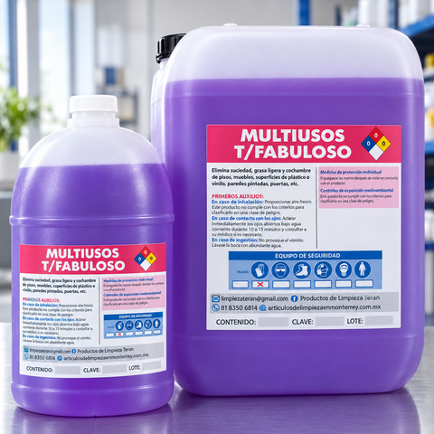 Multiusos tipo fabuloso con 20 lts